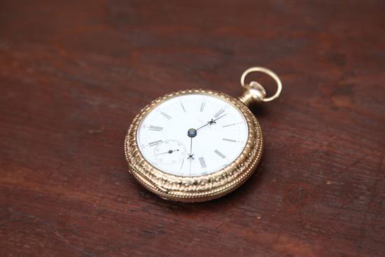 WALTHAM POCKETWATCH. Open face with