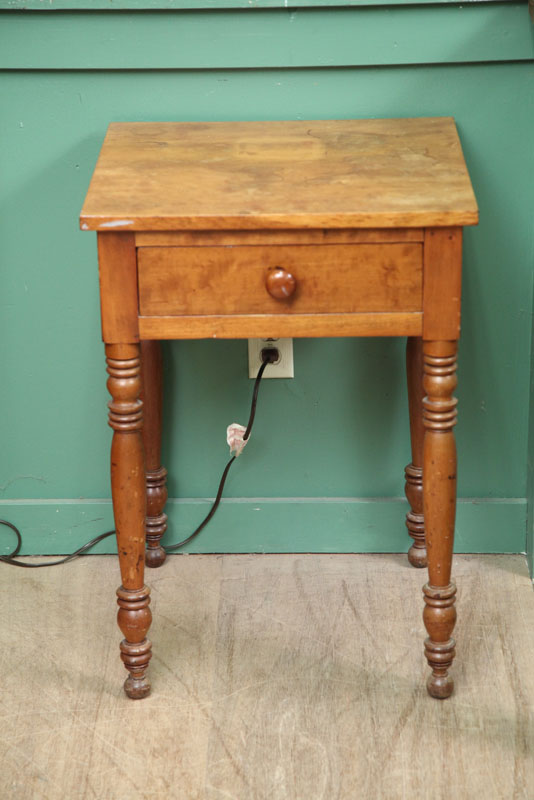 ONE DRAWER STAND. Cherry with a