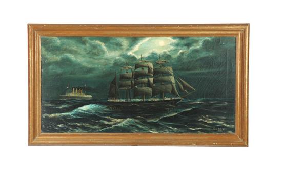 SHIPS AT NIGHT BY R. A. PEFFERS (AMERICAN