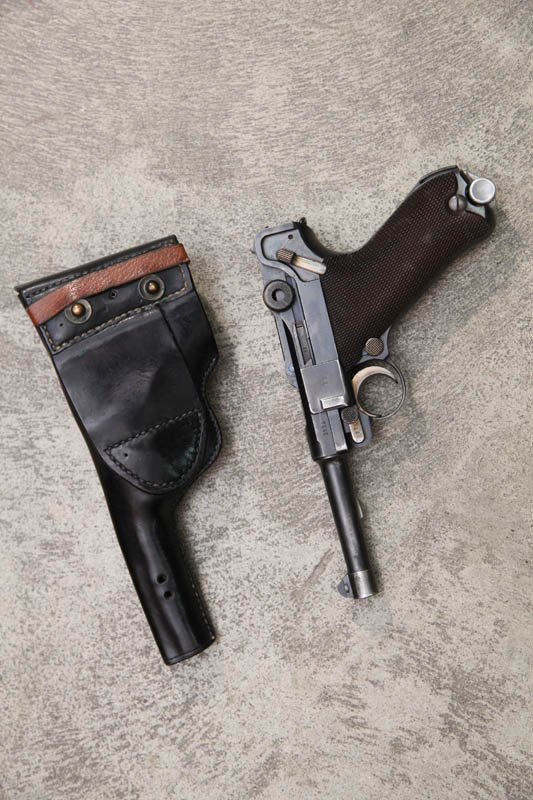 PISTOL. German 9mm Luger with holster.