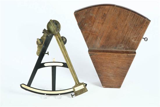 CASED SEXTANT. Marked for E. &