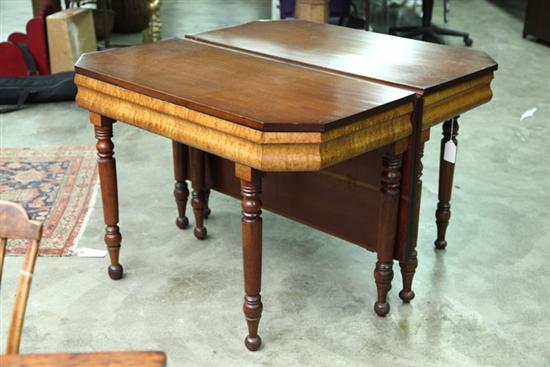 TWO PART BANQUET TABLE. Cherry