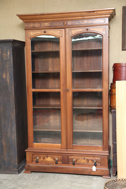 VICTORIAN BREAKDOWN BOOKCASE. Walnut