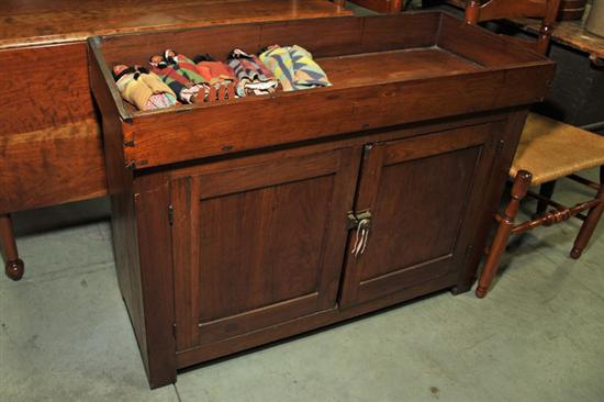 DRY SINK. Walnut  dovetail constructed