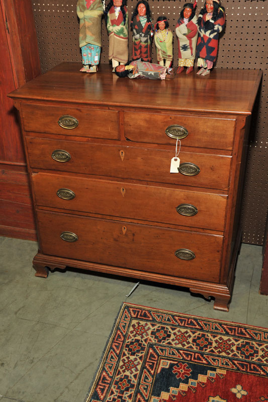 CHEST OF DRAWERS. Cherry having two