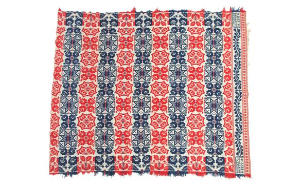 OHIO JACQUARD COVERLET.  Benjamin