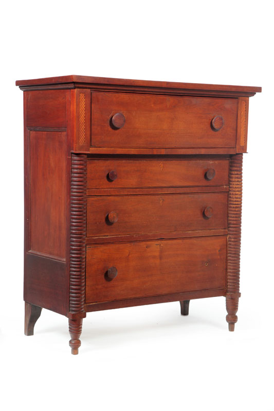 CHEST OF DRAWERS.  Probably Midwestern