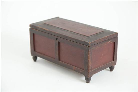 DECORATED MINIATURE BLANKET CHEST  115057