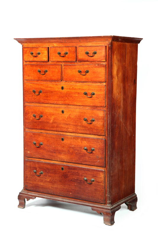 CHIPPENDALE TALL CHEST OF DRAWERS  115068