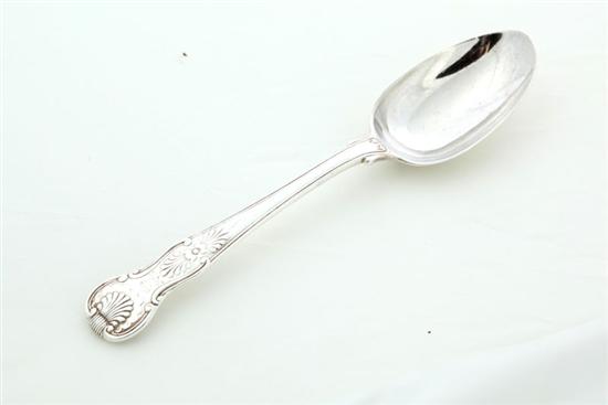 ENGLISH SILVER SERVING SPOON. 