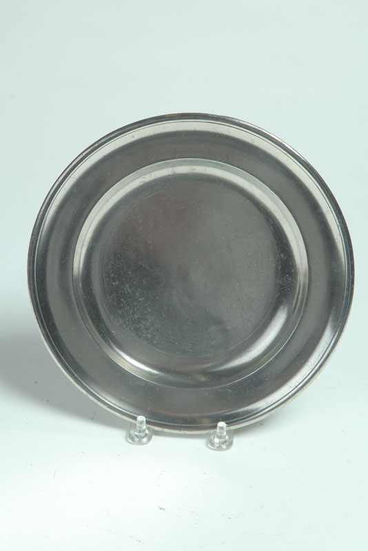 PEWTER PLATE.  Touch for William Danforth