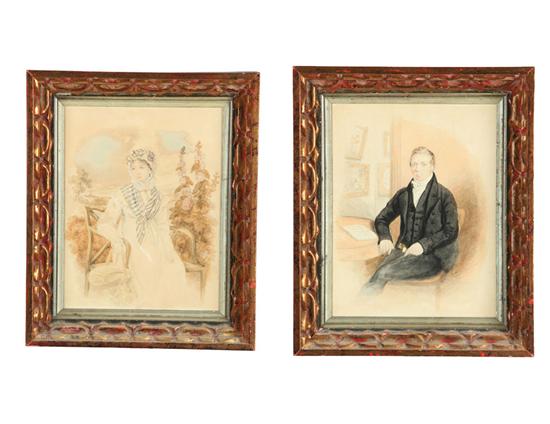 PAIR OF PORTRAITS (AMERICAN OR