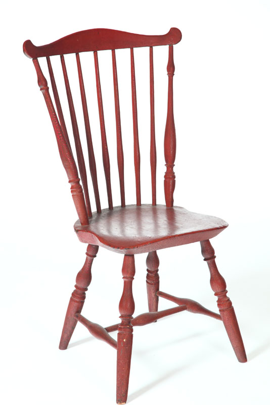 FAN-BACK WINDSOR SIDE CHAIR.  American