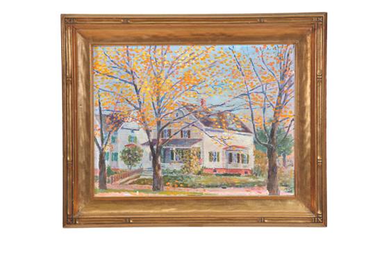 PAINTING OF A HOUSE (AMERICAN SCHOOL
