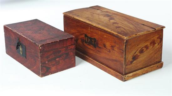TWO DECORATED BOXES American 115105