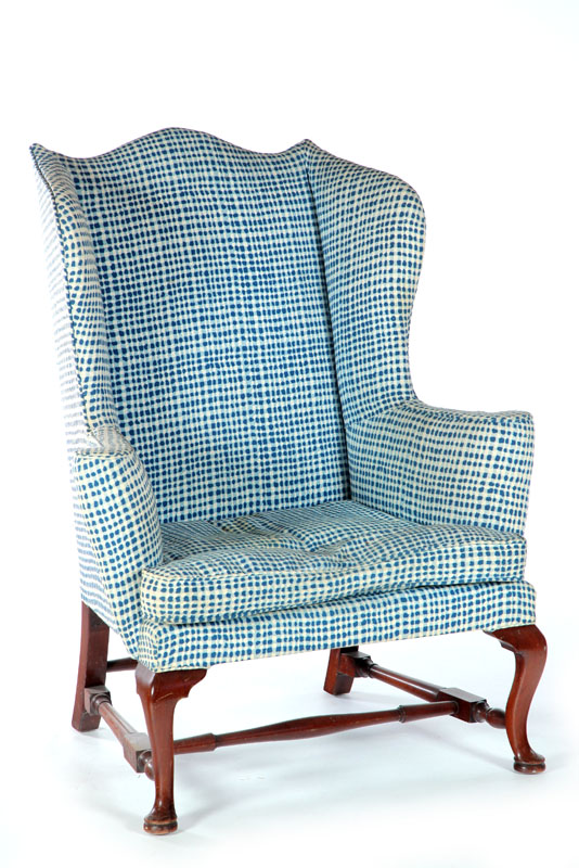 QUEEN ANNE STYLE WING OR EASY CHAIR  1151b5