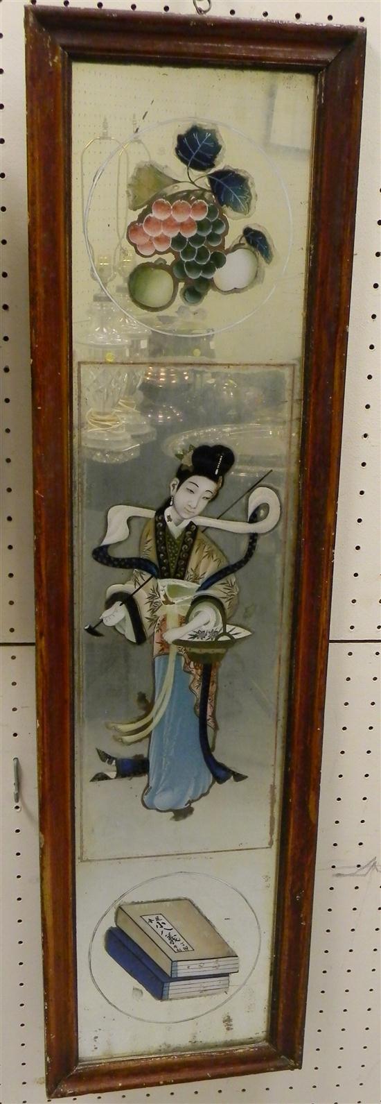 Mirror panel with Chinoisere elglomise 115242