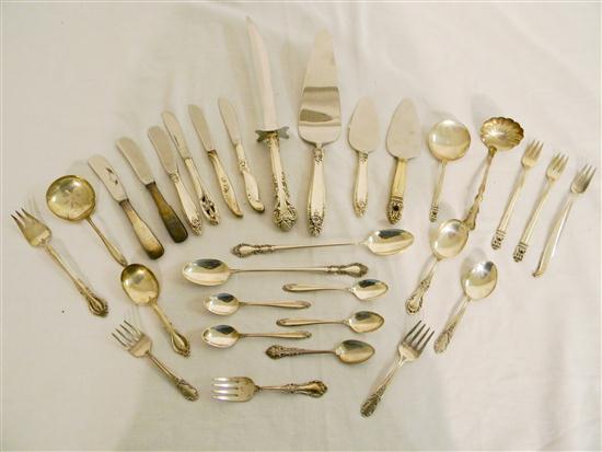Various patterns of sterling silver