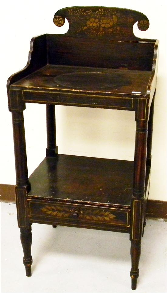 19th C. washstand  grained finish and