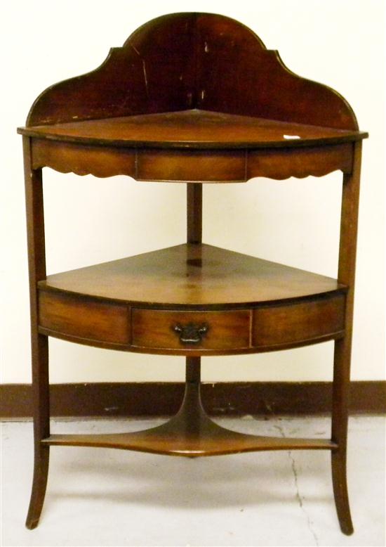 Reproduction corner washstand 