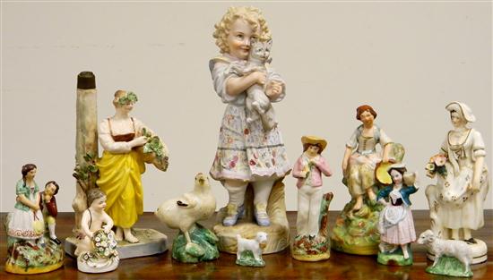 Porcelain group large bisque figure 1152c1