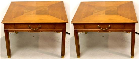 Pair of side tables  single drawer 