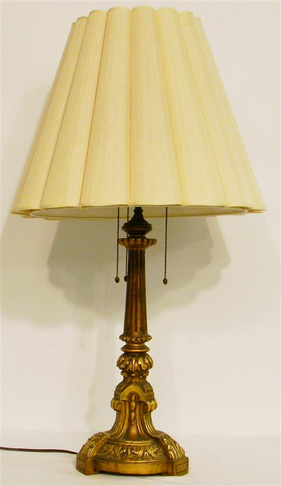 Wood and gesso gilt table lamp 1152cf