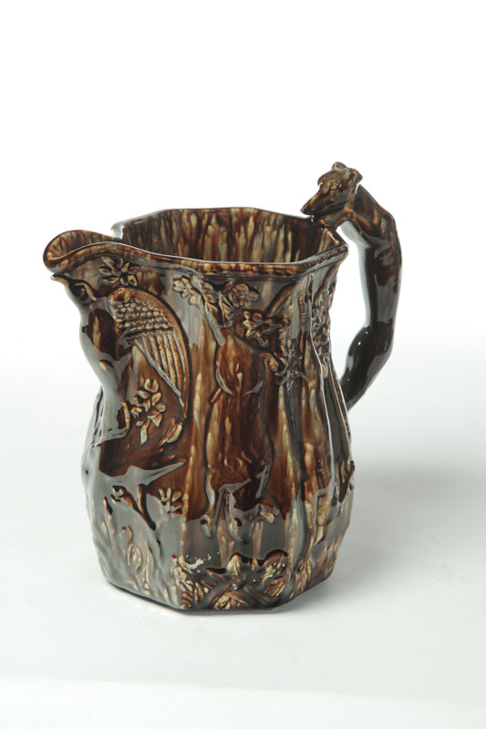 HOUND HANDLED PITCHER Attributed 115d25