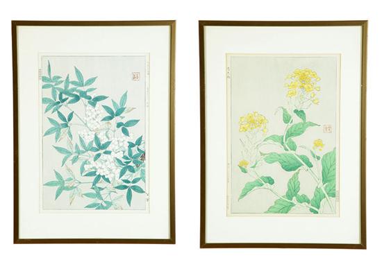 THREE PAIRS OF FRAMED PRINTS. 