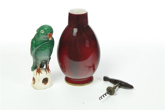 VASE OWL FIGURE AND CORKSCREW  115d78