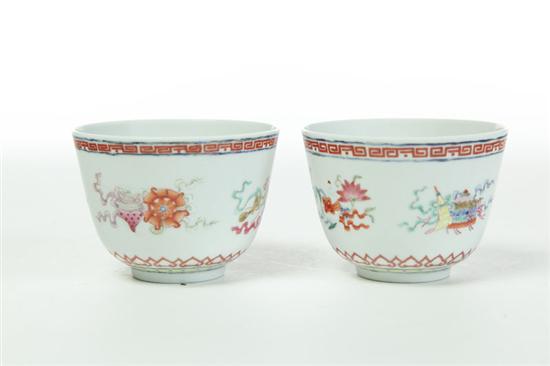 PAIR OF CUPS.  China  1862-1874