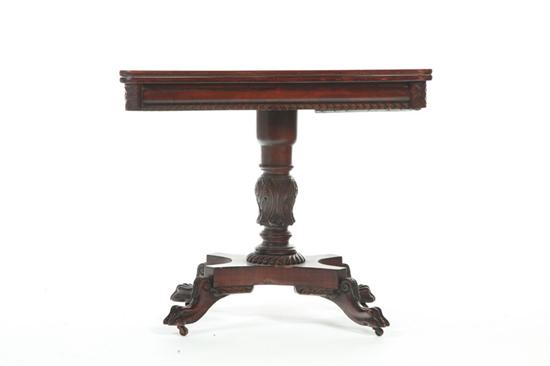 EMPIRE CARD TABLE.  American  2nd