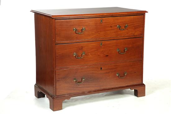 GEORGE III CHEST OF DRAWERS.  English