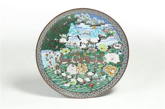 CLOISONNE CHARGER China ca 1920  115e71