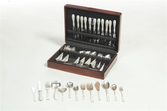 SET OF STERLING FLATWARE.  American