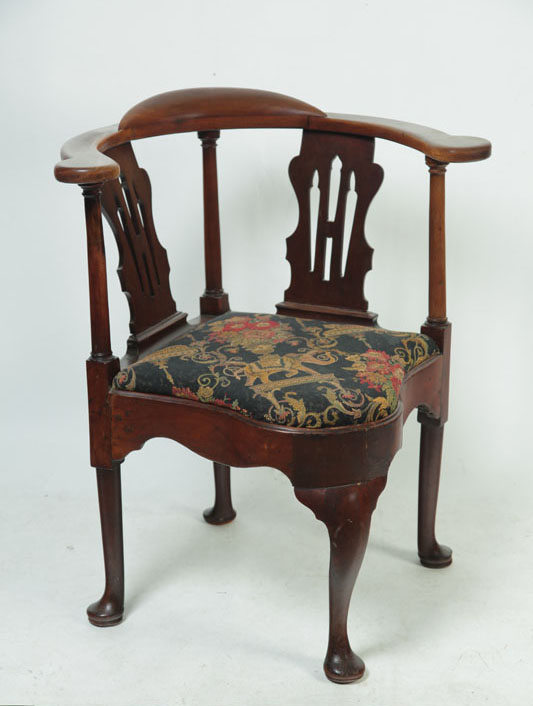 GEORGE II CORNER CHAIR.  England