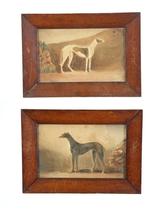 TWO PORTRAITS OF DOGS (EUROPEAN