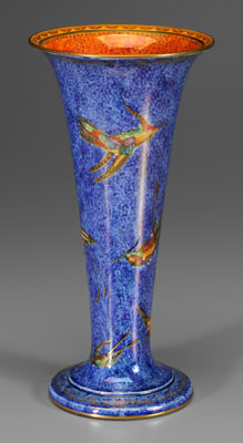 Wedgwood lustre trumpet-shaped vase,