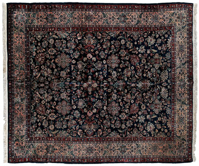 Sarouk rug, typical floral designs