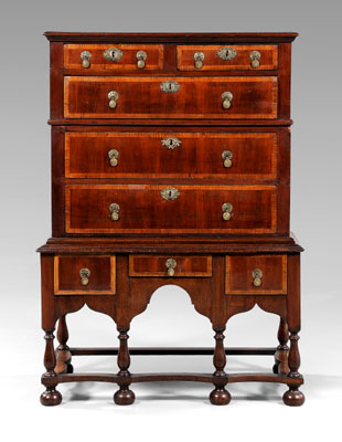 British William and Mary chest,