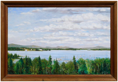 Wilhelmina Ellis painting (Maine,