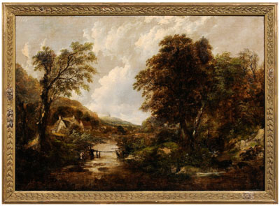 Painting after Hobbema (Meindert