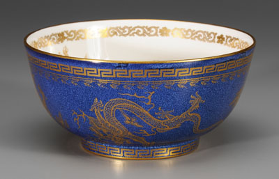 Wedgwood lustre dragon footed bowl  11485c
