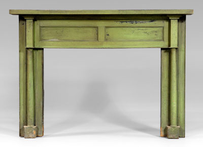 Southern green painted fireplace 11486f