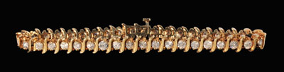 6.5 ct. diamond tennis bracelet,