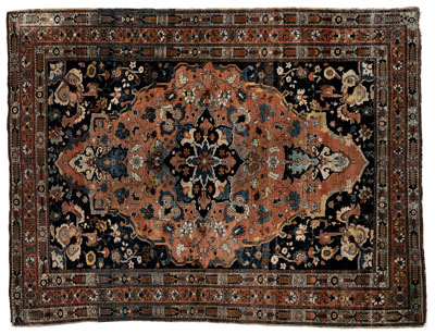 Ferahan Sarouk rug, ornate central
