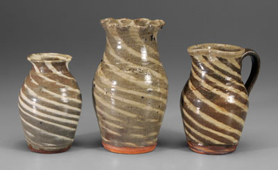 Three pieces Burlon Craig pottery 1148ce