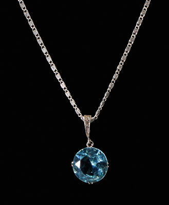 Aquamarine pendant necklace pendant 1148e0