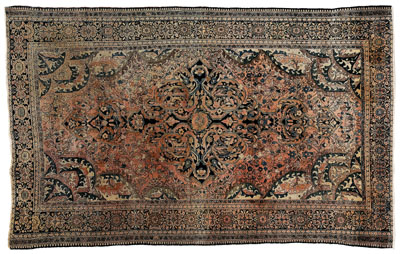 Ferahan Sarouk rug ornate central 1148db