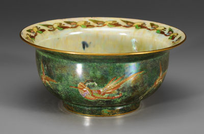 Wedgwood lustre footed bowl, mottled